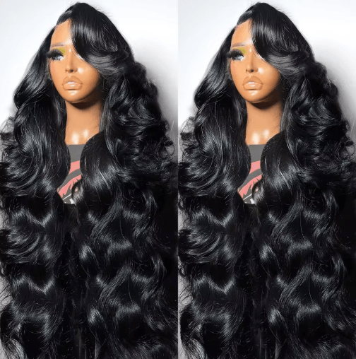 30–40 Inch 360 Full Lace Body Wave Human Hair Wig with HD Lace Frontal & Closure Options