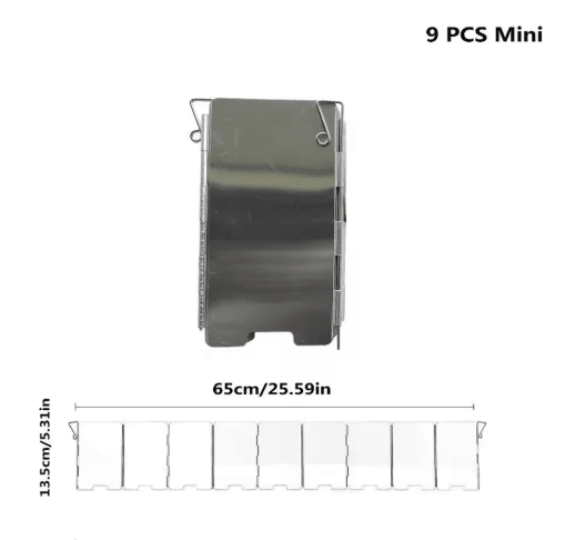 Aluminum Alloy Camping Stove Windscreen Windproof Gas Stove Shield for Outdoor Cooking