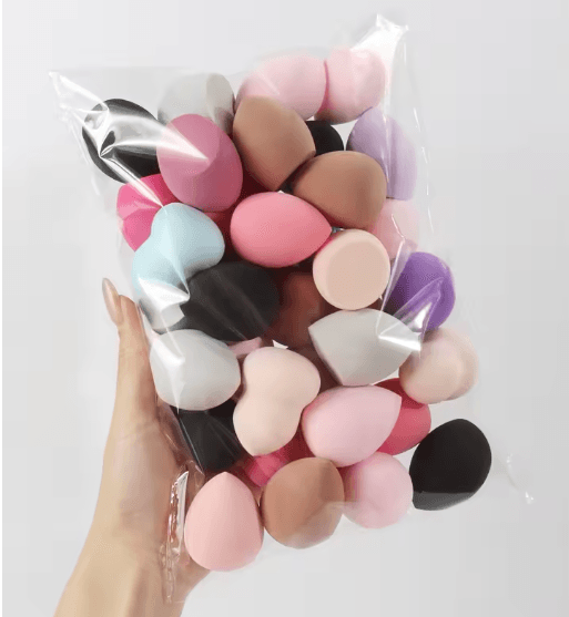 Medium Beauty Makeup Sponges Set – Random Shapes & Colors for Liquid, Cream & Powder (6–60 pcs)