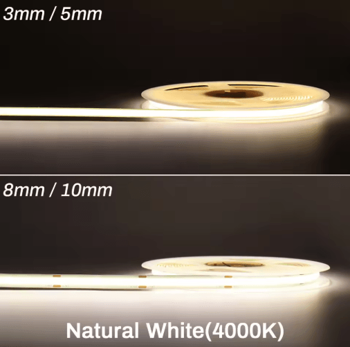UltraLine High-Density COB LED Strip Light (3mm / 5mm, 12V-24V, RA90)