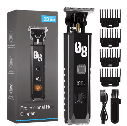 Professional Electric Hair Clipper for Men - Precision Beard & Hair Trimming Machine