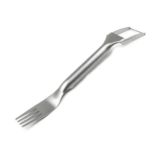 2-in-1 Stainless Steel Watermelon Slicer Fork – Portable Fruit Cutter & Serving Tool