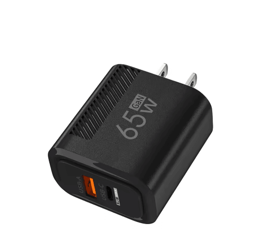 65W GaN PD USB-C Fast Charger with Quick Charge 3.0