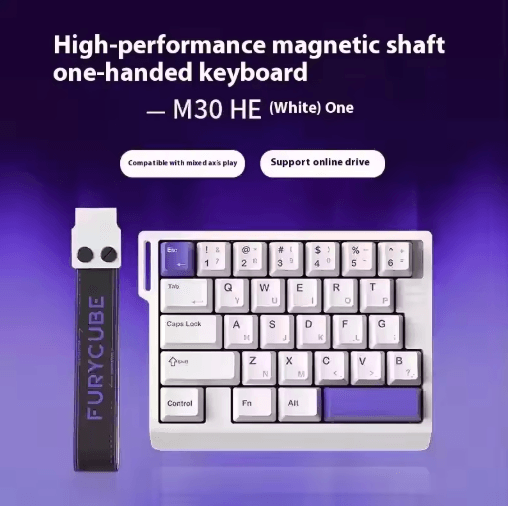FURYCUBE M30HE Magnetic Switch Mechanical Gaming Keypad 8K Rapid Trigger Single Hand Keyboard