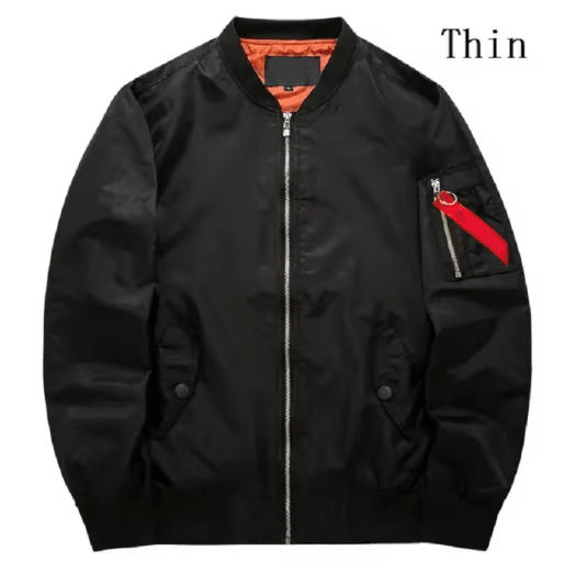 Mens Autumn Winter Windproof Baseball Jacket for Outdoor Wear