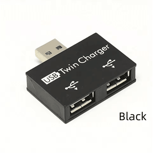 USB 2.0 Splitter Adapter 1 Male to 2 Female Ports Hub