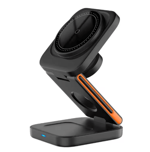 PowerFold 3-in-1 MagSafe Charging Station – Foldable Wireless Charger for iPhone, Apple Watch & AirPods