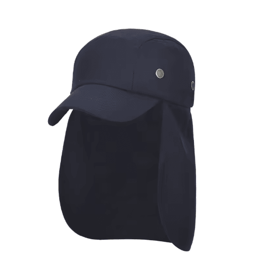 Outdoor Sun Protection Hiking Hat Wide Brim Fishing Hat with Neck Flap