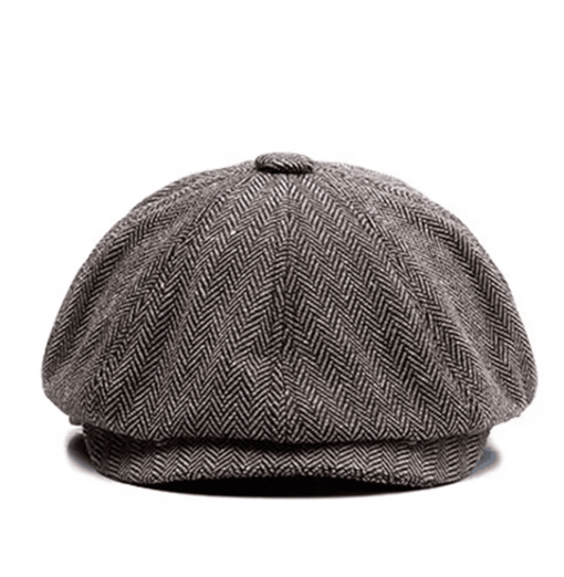 Vintage Newsboy Cap Classic Wool Octagonal Retro British Flat Hat