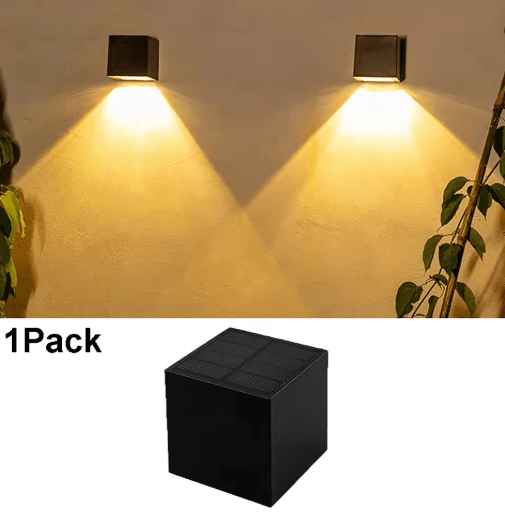 Wireless LED Solar Wall Lights – Waterproof Outdoor Fence & Porch Lighting