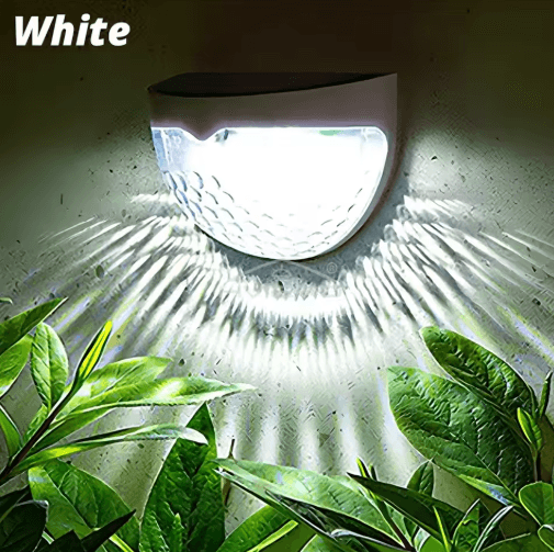 6LED Half-Round Solar Step & Fence Lights – Waterproof Outdoor Garden Wall Lamps