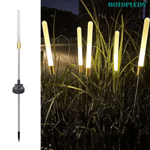 Luminous Solar Reed Garden Lights - Waterproof LED Decorative Flower Stake