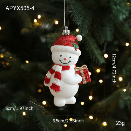 Cute Christmas Tree Hanging Ornament – Cartoon Holiday Pendant Decoration