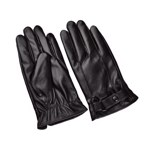 ThermaDrive Mens Leather Winter Gloves – Windproof Touchscreen Gloves for Driving