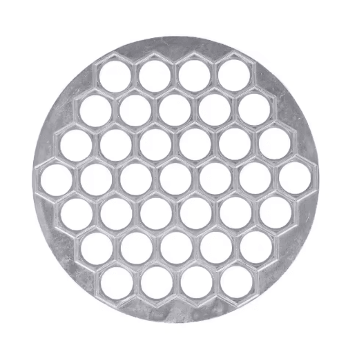 37 Hole Dumpling Maker Mold Aluminum Pelmeni & Ravioli Press Tray
