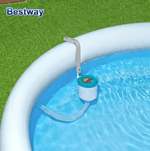 Bestway 800 GPH Pool Surface Skimmer - Above Ground Debris Cleaner with Adjustable Height