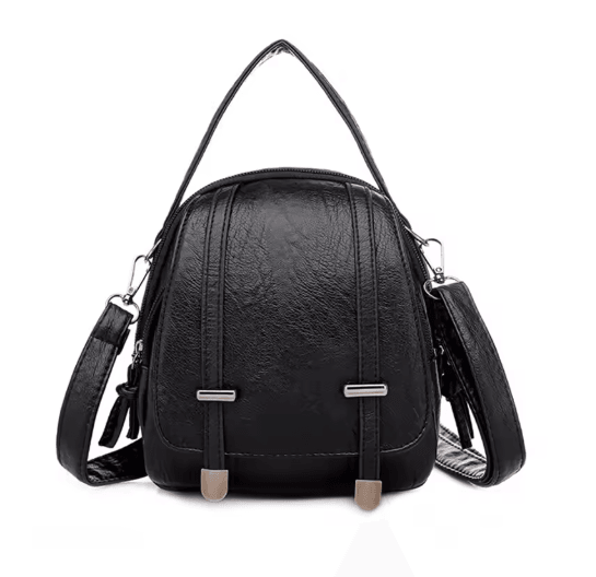 Womens Vintage PU Leather Crossbody Bag Multi Functional Small Shoulder Phone Purse