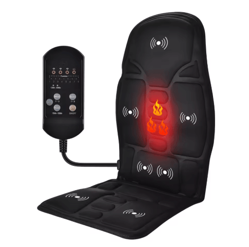 Heated Massage Chair Pad – Full Body massage seat cushion for Neck, Back & Lumbar Relief