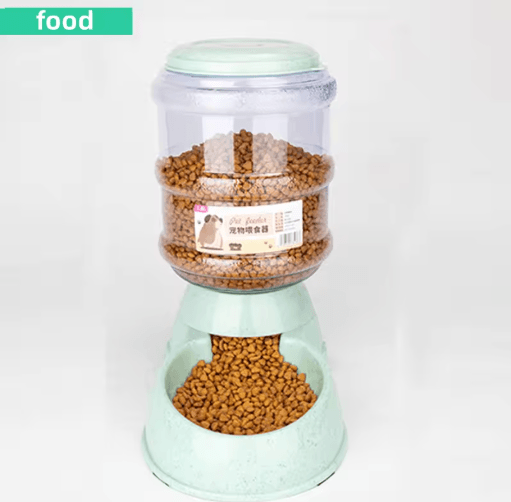 Large Capacity Automatic Pet Feeder Bowl Set Cat Water Dispenser & Dog Food Bowl Combo