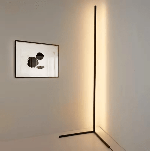 Smart RGB Corner Floor Lamp with Music Sync App Controlled LED Ambient Light
