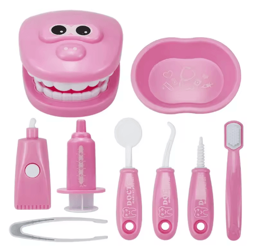 Montessori Doctor & Dentist Play Set - Kids Tooth Brushing Educational Role Play Toy