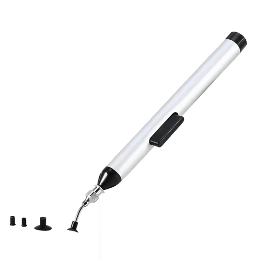 Precision SMD Vacuum Pickup Pen IC Chip Soldering Tool with 3 Suction Heads