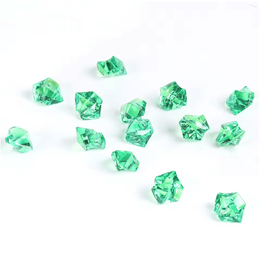 Crystal Clear Acrylic Ice Crystals Fake Crushed Ice Stones for Vase Fillers & Wedding Decorations 100 to 200pcs