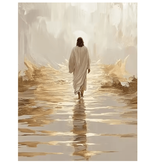 Sacred Heart Jesus Canvas Wall Art Christian Religious Canvas Print for Home Decor