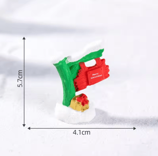 Miniature Road Sign Fairy Garden Decor – DIY Micro Landscape Dollhouse Accessories Set