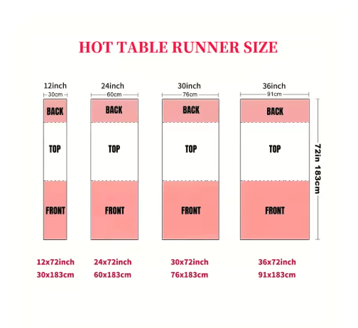 Customizable All-Season Table Runner – Personalized Custom Table Runner for Events & Home Decor