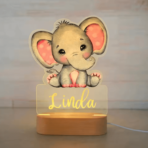 Personalized Custom Name Night Light Acrylic USB LED Lamp for Kids