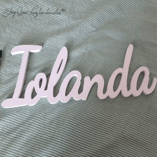 Custom Wooden Name Sign with Base Personalized Freestanding Word Decor for Home