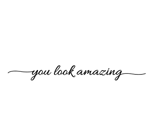 You Look Amazing Mirror Decal Inspirational Vinyl Wall Sticker for Bathroom & Bedroom