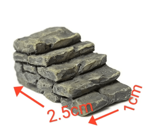 Miniature Stone Step Decor – Fairy Garden Micro Landscape Craft Accessory