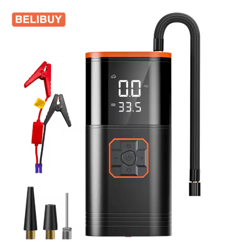 Portable Tire Inflator Compressor – Electric Car Air Pump with Fast Inflation