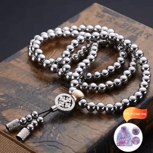 Tactical Steel Bead Survival Bracelet & Necklace for Outdoor Protection