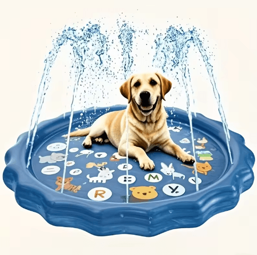 Heavy-Duty Outdoor Pet Bath & Cooling Splash Basin for Dogs