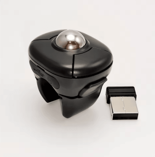 Wireless Trackball Ring Mouse with Bluetooth & 2.4G Remote Control