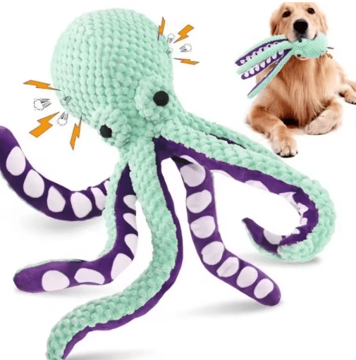 Calming Plush Duck Dog Toy Squeaky Chew Companion for Puppies & Dogs