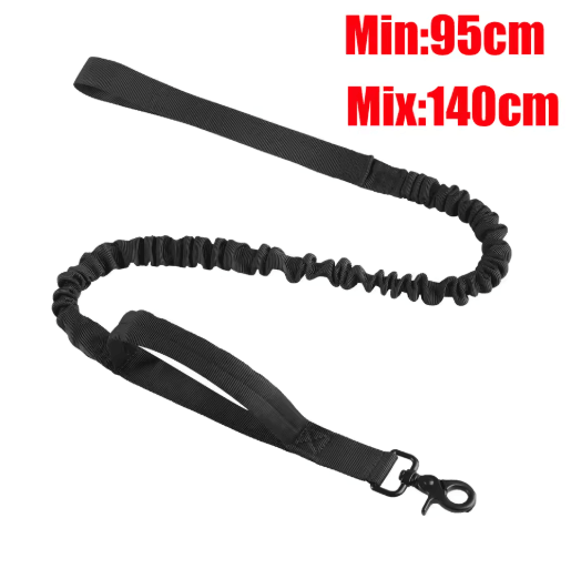 TitanFlex Reflective Bungee Dog Leash with Built In Car Seatbelt