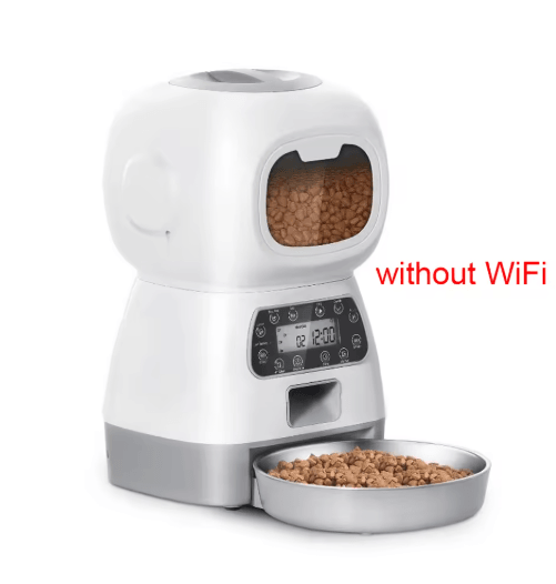 Smart Serve WiFi Automatic Pet Feeder with Voice Recorder & Slow Feeding System