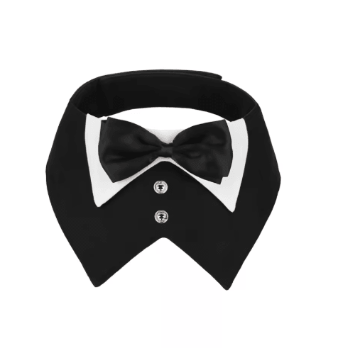 Sucado Elegant Dog Tuxedo Bandana for Weddings & Special Occasions