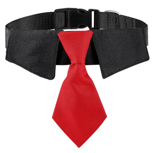 Sucado Elegant Dog Wedding Suit with Formal Necktie Collar