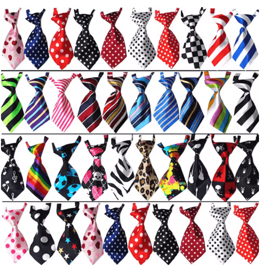 Paw Charm Adjustable Pet Bow Tie Set for Dogs & Cats