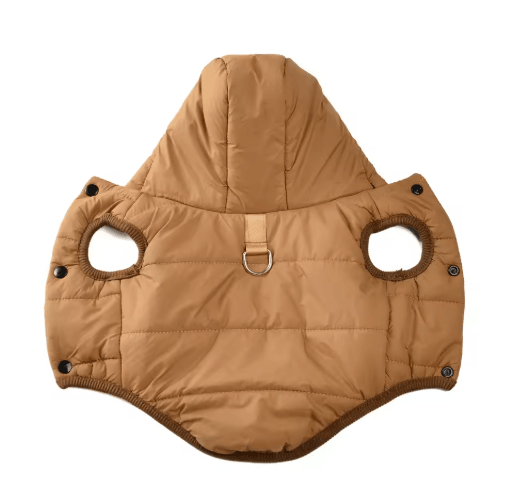 SnugglePaw Winter Dog Hoodie – Warm Fleece Dog Coat with D-Ring for Small & Medium Dogs