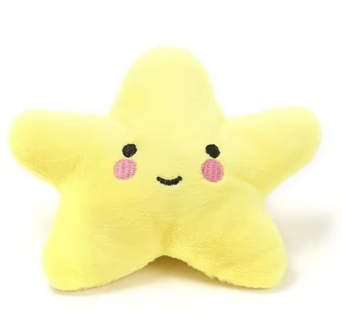 StarSqueak Plush Pet Toy – Soft Pentagram Squeaky Toy for Dogs & Cats