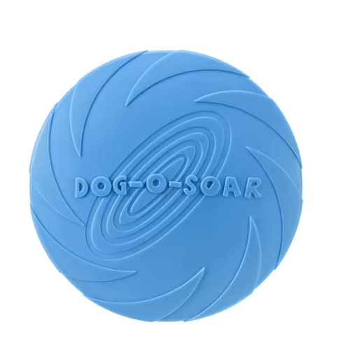 Interactive Silicone Flying Disc Toy for Dogs & Cats – Chew Resistant Training Flying Saucer