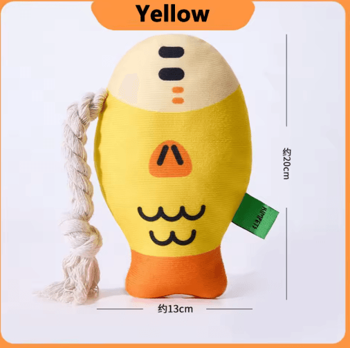 Indestructible Squeaky Dog Toy – Plush Animal Chew Toy for Training & Teeth Cleaning