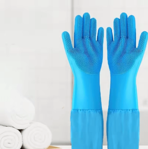 Pet Grooming Gloves – Silicone Hair Removal & Bath Cleaning Gloves for Dogs & Cats