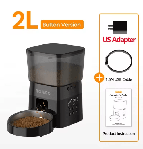 ROJECO Smart Automatic Pet Feeder for Cats & Dogs